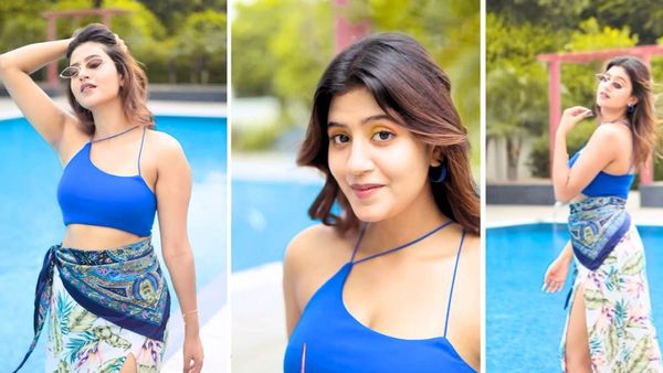 రెచ్చిపోయిన కచ్చా బాదం బ్యూటీ .. చుక్కల డ్రెస్‌లో చూపించకూడనవి చూపిస్తూ