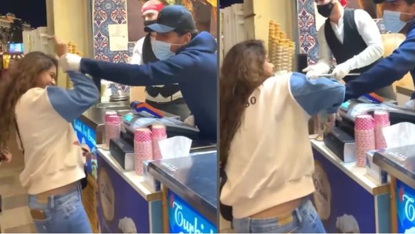 కీర్తి సురేష్ చేయి పట్టుకున్న కుర్రాడు.. వందల మంది చూస్తుండగానే!