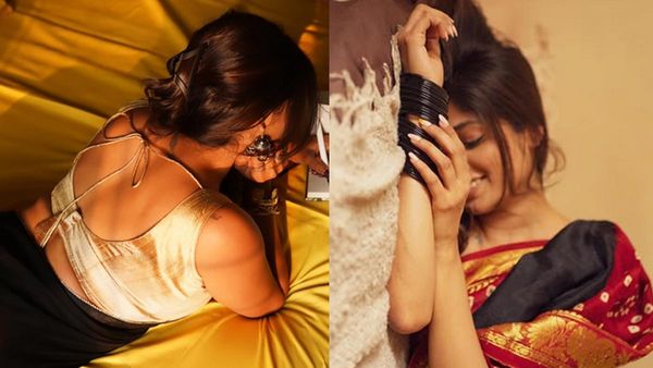 బెడ్‌పై అలాంటి పనులు.. ఉల్లిపొర లాంటి చీరలో హుషారు బ్యూటీ గ్లామర్ షో!