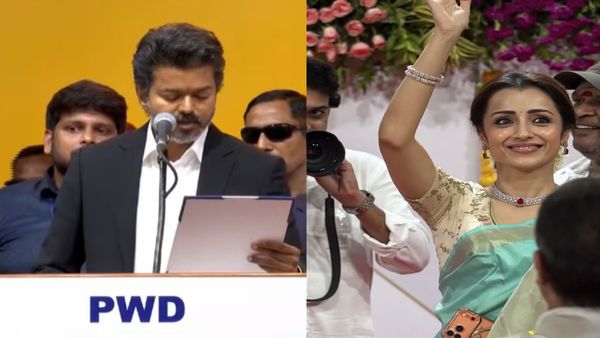 తమిళనాడు సీఎంగా విజయ్ ప్రమాణ స్వీకారం.. స్పెషల్ అట్రాక్షన్‌గా త్రిష