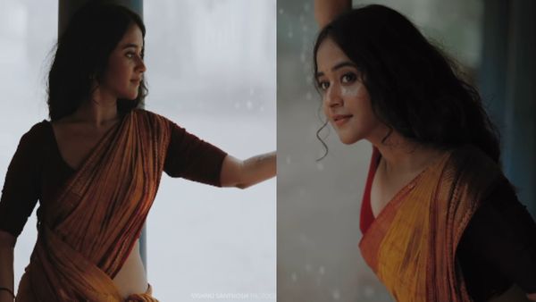 చీరలో దీప్తి సునైన గ్లామర్ షో... తొలకరి చినుకుల్లో తడుస్తూ అలా కవ్వింపులు..