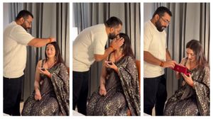 सिंदूर लगवाया.. KISS करवाया.. फिर किमती तोहफा लेकर पति के पास लौटी वड़ा पाव गर्ल, भड़के लोग
