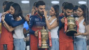 ट्रॉफी उठाकर रोने लगे विराट कोहली, अनुष्का शर्मा ने आंसू पोछकर लगाया गले? लोग बोले- Overacting