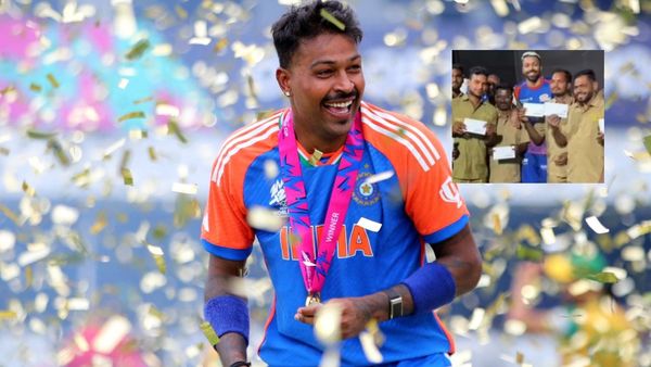 हार्दिक पांड्या ने निभाया वादा, वानखेड़े स्टेडियम के ग्राउंड स्टाफ बांटे इतने-इतने रुपयों का चेक