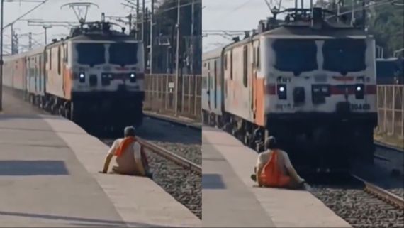 चलती ट्रेन के सामने 'चचा' ने किया ऐसा काम, देखकर दंग रह गए लोग, यमराज की भी फटी रह गई आंखें!
