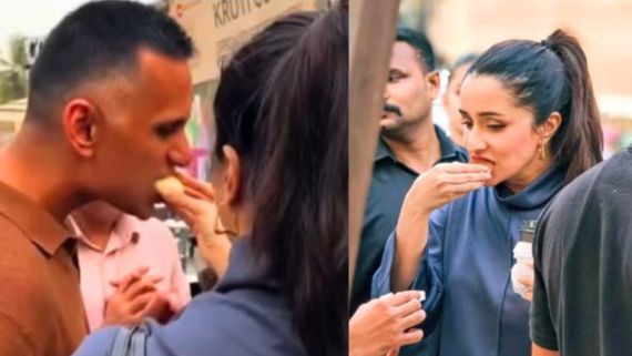 रूमर्ड BF राहुल मोदी को श्रद्धा ने अपने हाथ से खिलाया स्ट्रीट फूड, कैमरे में कैद हुआ रोमांटिक मोमेंट 