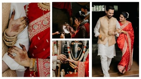 Samantha Wedding Album: सुर्ख साड़ी में दुल्हन बनी सामंथा, तामझाम से परे रचाई दूसरी शादी 