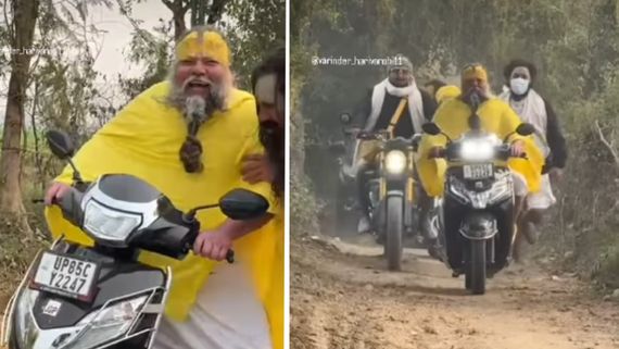 प्रेमानंद महाराज बन गए राइडर, कच्चे रास्ते पर ऐसे भगाई स्कूटी कि चिंता में पड़ गए शिष्य, दौड़कर दिया सहारा