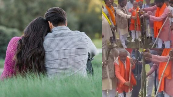 वैलेंटाइन डे पर लाठियों को पिलाया तेल, बोले- 'जहां मिलेंगे बाबू सोना, तोड़ देंगे कोना कोना'