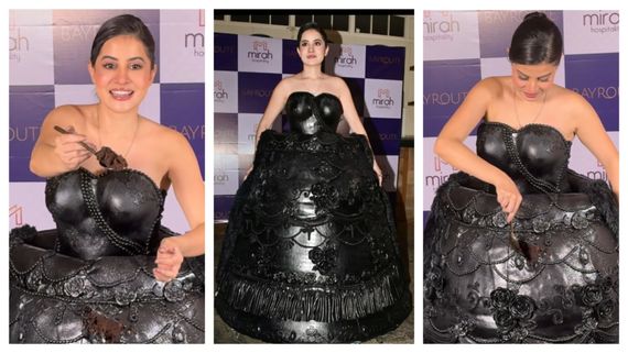 Urfi Javed New Look: पूरा का पूरा केक पहनकर निकली उर्फी जावेद, चाकू से काटकर खिलाई लोगों को अपनी ड्रेस 