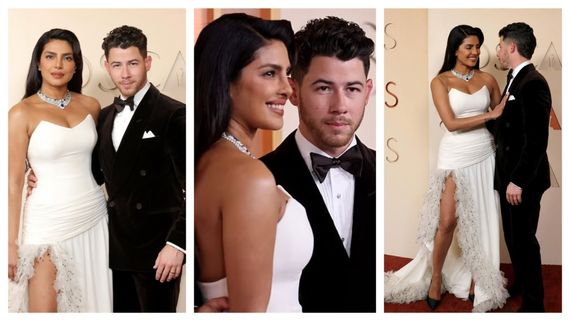 Oscars 2026: रोमांटिक अंदाज में रेड कार्पेट पर उतरे निक-प्रियंका, निक के हाथ में ये चीज देख PC का लुक भूले लोग