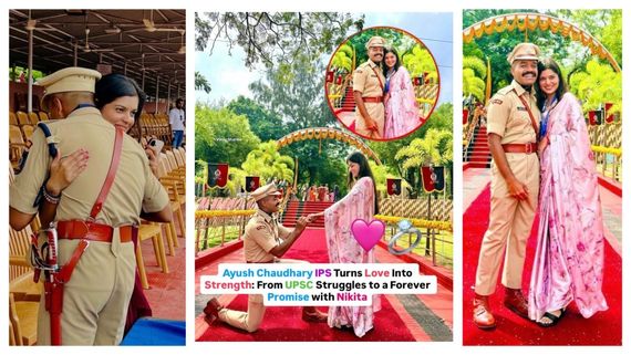IPS आयुष चौधरी ने गर्लफ्रेंड निकिता को खुलेआम किया परपोज, पुलिस लाइन में किया खूब रोमांस 
