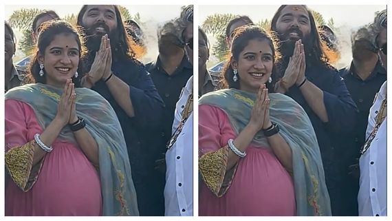 राधिका मर्चेंट ने पहली बार फ्लॉन्ट किया इतना बड़ा  बेबी बंप? अंबानी फैमिली को मिलने वाला है एक और वारिस? 