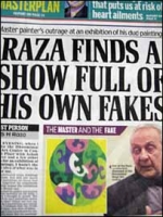 रज़ा ने देखीं अपनी नक़ली पेंटिंग्स