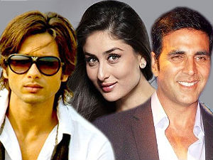 Shahid, Kareena, Akshay Kumar Shahid, Kareena, Akshay Kumar