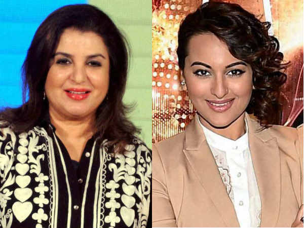 Sonakshi visited kitchen first time at Farah Khan show Sonakshi visited kitchen first time at Farah Khan show