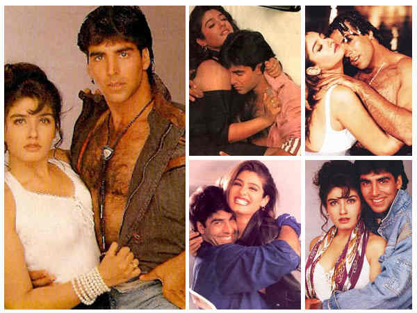 Akshay and Raveena Tandon