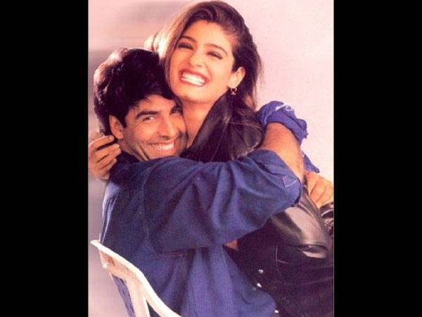 Akshay and Raveena Tandon