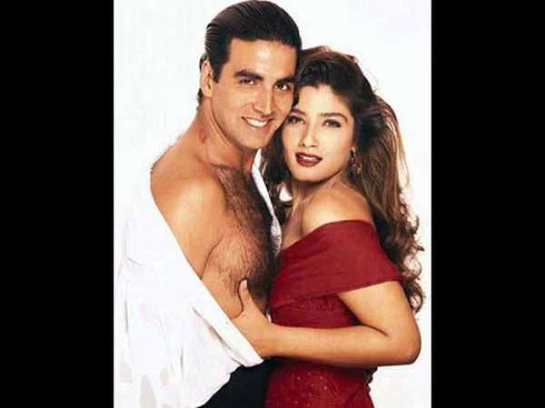 Akshay and Raveena Tandon