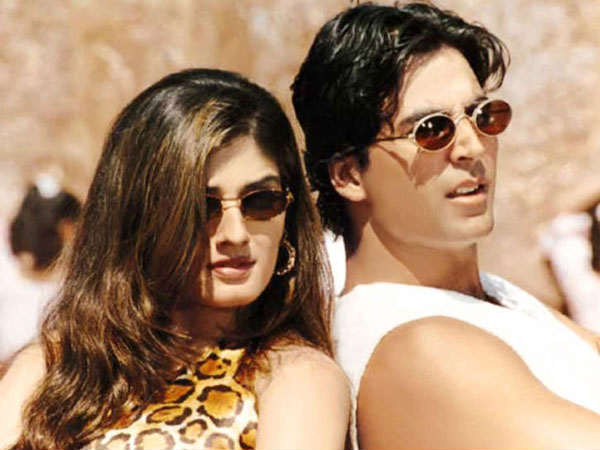 Akshay and Raveena Tandon