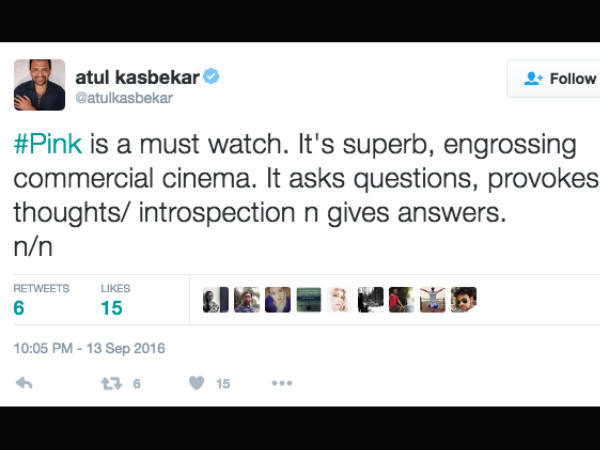 Pink Film review by celebs Pink Film review by celebs