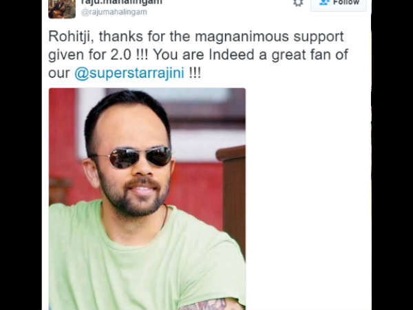No Robot 2.0-Golmaal 4 clash producer thanks Rohit Shetty