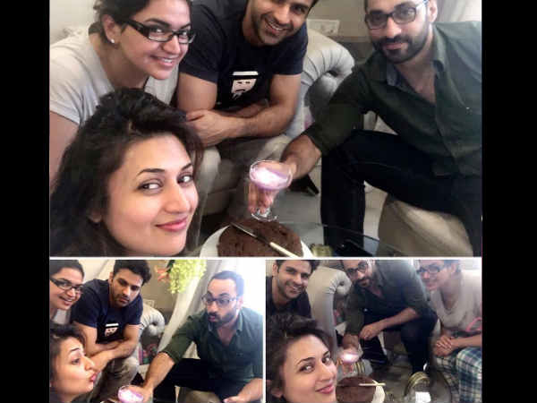 Divyanka Tripathi celebrates first birthday post wedding with hubby Vivek DahiyaYHM actors wished in pours