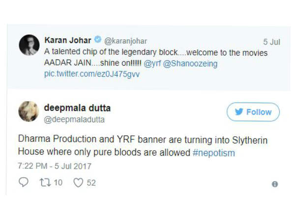 twitter-blasts-karan-johar-over-nepotism-as-he-welcomes-raj-kapoor-s-grandson-aadar-jain