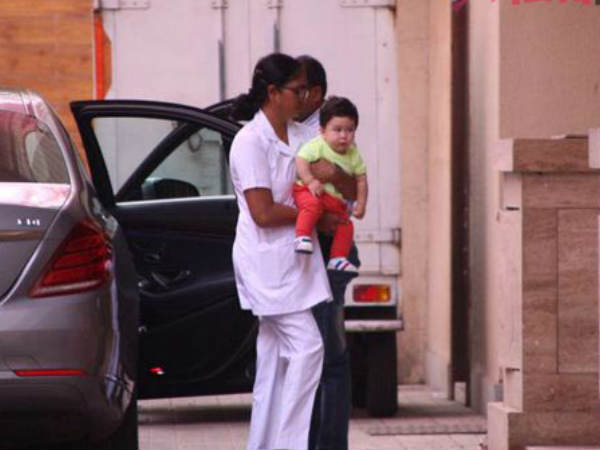 taimur-spotted-at-kareena-kapoor-friend-amrita-arora-house