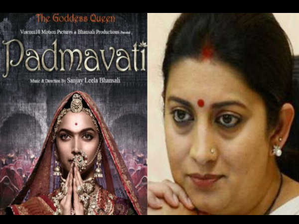 smriti-irani-ensures-sanjay-leela-bhansali-s-padmavati-will-release-without-any-truble smriti-irani-ensures-sanjay-leela-bhansali-s-padmavati-will-release-without-any-truble