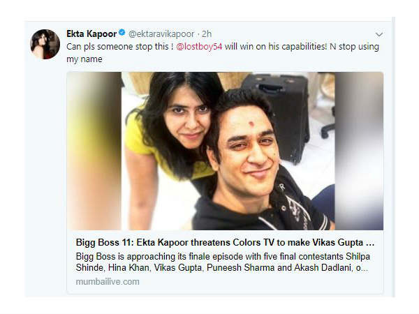 vikas-gupta-will-win-on-his-capabilities-stop-using-my-name-says-ekta-kapoor