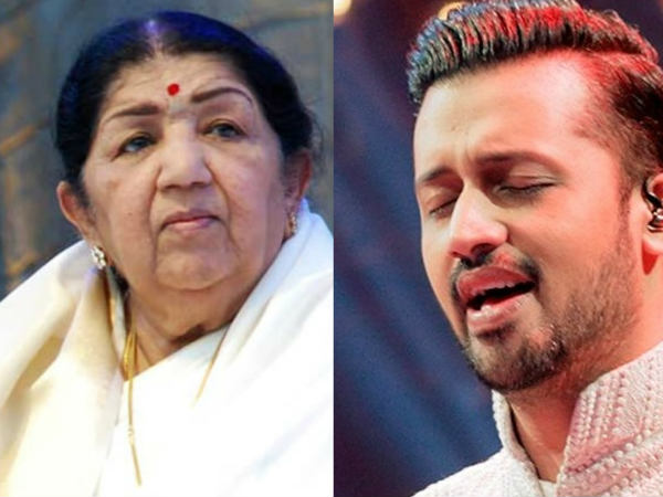 lata mangeshkar, atif aslam, लता मंगेशकर, आतिफ असलम lata mangeshkar, atif aslam, लता मंगेशकर, आतिफ असलम
