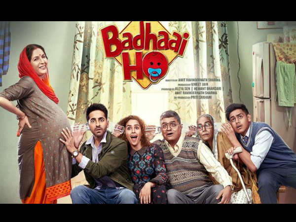 आयुष्मान खुराना की आने वाली फिल्म जिसका इंतजार काफी समय से लोग कर रहे थे उसका ट्रेलर आज रिलीज हो गया है और वो काफी ज्यादा धूम मचा रहा है। इस फिल्म में उनके साथ दंगल फेम सान्या मल्होत्रा लीड रोल में नजर आने वाली है। इस फिल्म का कॉंसेप्ट काफी ज्यादा अनोखा है जो कि लोगों को गुदगुदाने वाला है। बता दें कि फिल्म में नीना गुप्ता आयुष्मान की मां हैं, जो कि मां बनने वाली होती हैं। और इस बात से आयुष्मान को शर्मिंदगी होती है कि इस उम्र में उसके मां- पिता घर में नन्हा मेहमान ला रहे हैं। फिल्म 19 अक्टूबर को दशहरा के मौके पर रिलीज होने वाली है। इस फिल्म के ट्रेलर के रिलीज होते है ही बॉलीवुड के कई स्टार्स और निर्माता निर्देशक फिल्म की तारीफें करते नहीं थक रहे है और कई स्टार्स ने तो इसको लेकर ट्वीट भी कर दिए है। बता दें कि फिल्म का ट्रेलर देखने के बाद वरुण धवन, अनुष्का शर्मा, मिलाप जावेरी, हुमा कुरैशी, भूमि पेडनेकर और निर्देशक शशांक खेतान ने ट्वीट करते हुए अपने अपने तरीके से फिल्म की तारीफ की है और इस फिल्म को देखने के लिए उत्सुक है। अमित रवीन्द्रनाथ शर्मा ने जंगली पिक्चर और क्रोम पिक्चर की इस फिल्म का निर्देशन किया है। इस फिल्म को विनीत जैन, अमित रवीन्द्रनाथ शर्मा, आलिया सेन शर्मा और हेमंत भंडारी प्रोड्यूस कर रहे है। इसके अलावा इस फिल्म को प्रीति साहणी को-प्रोड्यूस कर रही है। काफी समय के बाद आयुष्मान किसी फिल्म के साथ वापस लौटे है और वो जब जब वापस आते है धमाका करते है। इसके पहले भी उन्होने की शानदार फिल्में दी है..फिलहाल आप देखेंगे कि ट्रेलर देखने के बाद सेलिब्रिटीज ने क्या ट्वीट किया है।