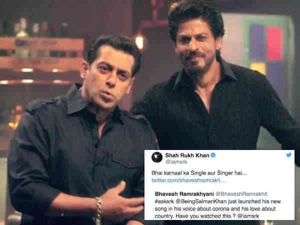 fans-and-shahrukh-khan-react-to-salman-khan-s-pyaar-karona-corona-song fans-and-shahrukh-khan-react-to-salman-khan-s-pyaar-karona-corona-song