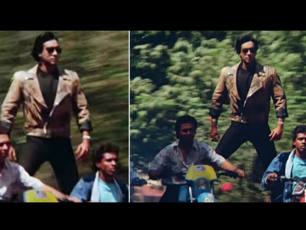 ajay-devgn-phool-aur-kaante-pic-with-dad-veeru-devgan-who-saved-him-from-1000-angry-people