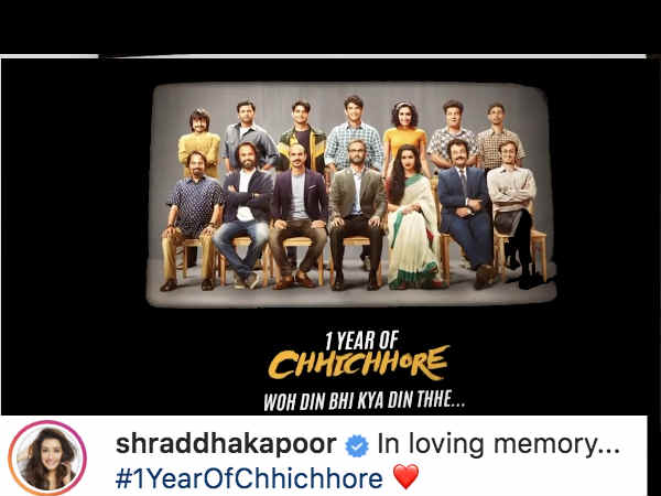 1-year-of-chhichhore-shraddha-kapoor-and-team-pay-a-heartfelt-tribute-to-sushant-singh-rajput 1-year-of-chhichhore-shraddha-kapoor-and-team-pay-a-heartfelt-tribute-to-sushant-singh-rajput