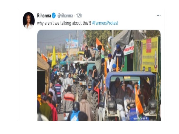 रिहाना के इस पोस्ट को 2.20 लाख लोगों ने री-ट्वीट किया रिहाना के इस पोस्ट को 2.20 लाख लोगों ने री-ट्वीट किया