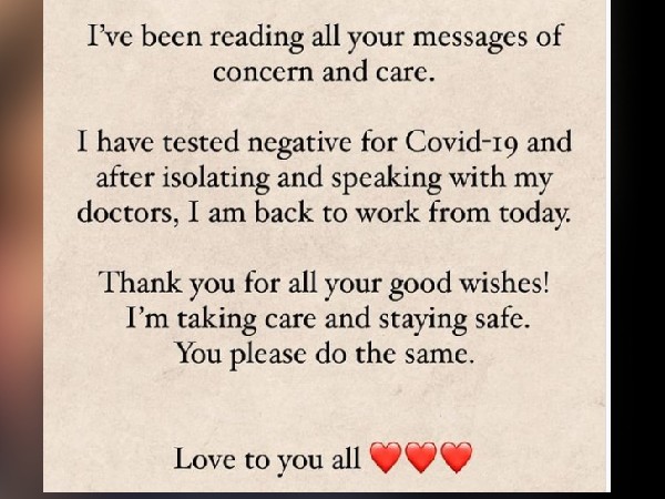 चंद दिन किया आराम और वापस लौट आईं काम पर