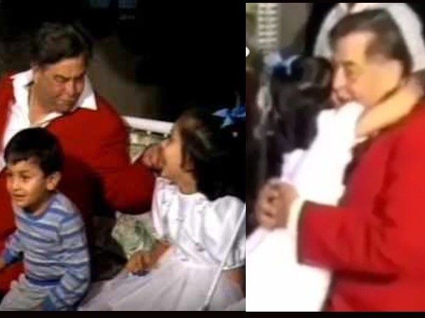 बच्चों के साथ खेलते राजकपूर