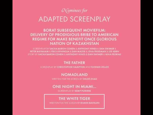 23 कैटेगरीज में नॉमिनेशंस