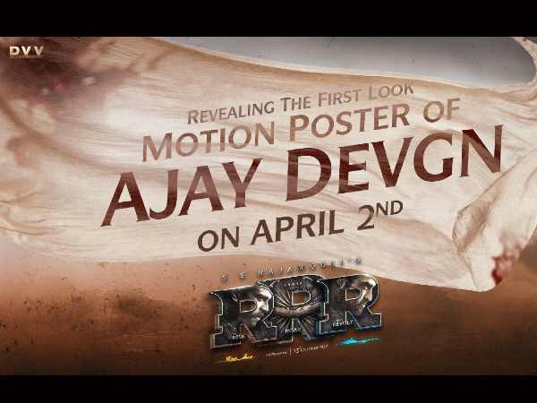 अजय देवगन का आरआरआर से लुक अजय देवगन का आरआरआर से लुक