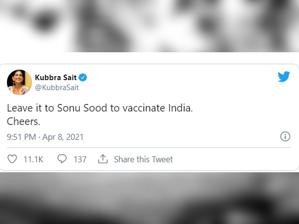 सोनू सूद ने लगवाई वैक्सीनेशन