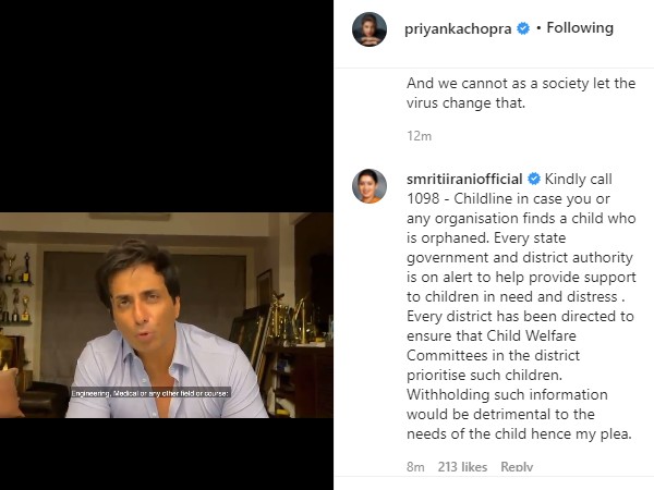 प्रियंका चोपड़ा ने सोनू सूद की जमकर तारीफ की