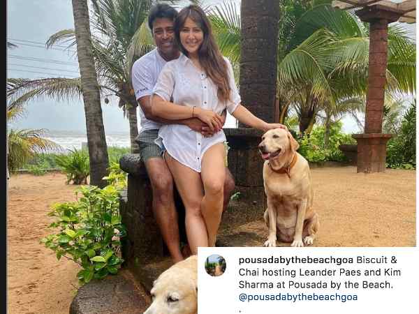 kim sharma, leander paes,
