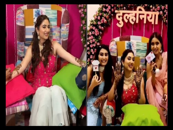 दोस्तों के साथ दिशा परमार की शादी वाली मस्ती