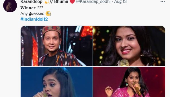 इंडियन आइडल 12 का विनर कौन? इंडियन आइडल 12 का विनर कौन?