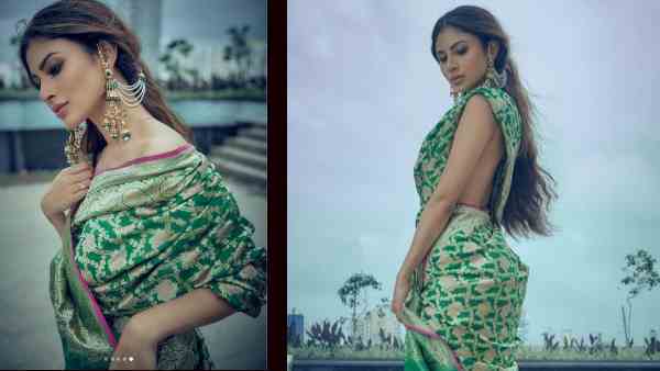 साड़ी में भी दिखा बोल्ड अवतार