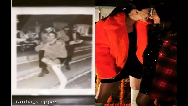 आलिया भट्ट और रणबीर कपूर की रोमांटिक फोटो