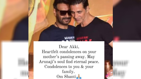 अक्षय कुमार की मां के निधन पर अजय देवगन ने जताया दुख