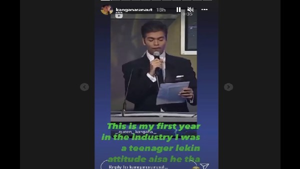 Kangana ranaut, Karan Johar,
